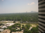 View of Memorial Park and the Houston downtown skyline